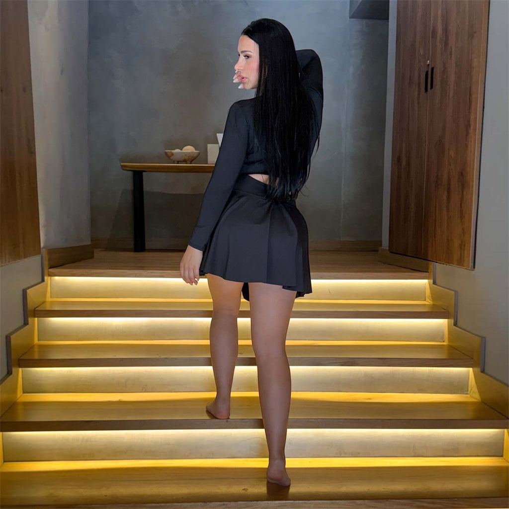 BLACK SKORT
