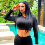 SET LEGGINGS/TOP-BUSO BLACK MIRROR