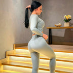 SET LEGGINGS/TOP-SHIRT GREEN APPLE MIRROR