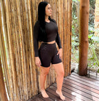 SET SHORT/TOP-BUSO BLACK MIRROR