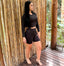 SET SHORT/TOP-BUSO BLACK MIRROR
